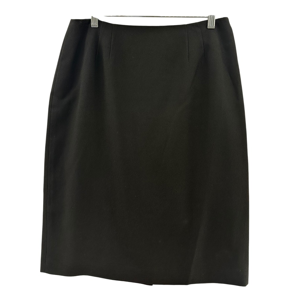 Linda Allard Ellen Tracy‎ Black Pencil Skirt Career Office Wear Women's Size 10